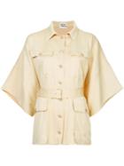 Hermès Pre-owned Oversized Short Sleeve Shirt - Neutrals