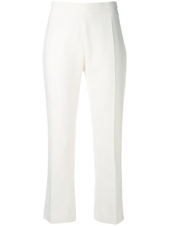 Iro - Straight Tailored Trousers - Women - Cotton - 36, Nude/neutrals, Cotton
