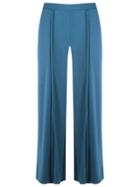 Lygia & Nanny Wide Leg Trousers, Women's, Size: 46, Blue, Cotton