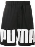 Puma Logoed Sports Shorts - Black