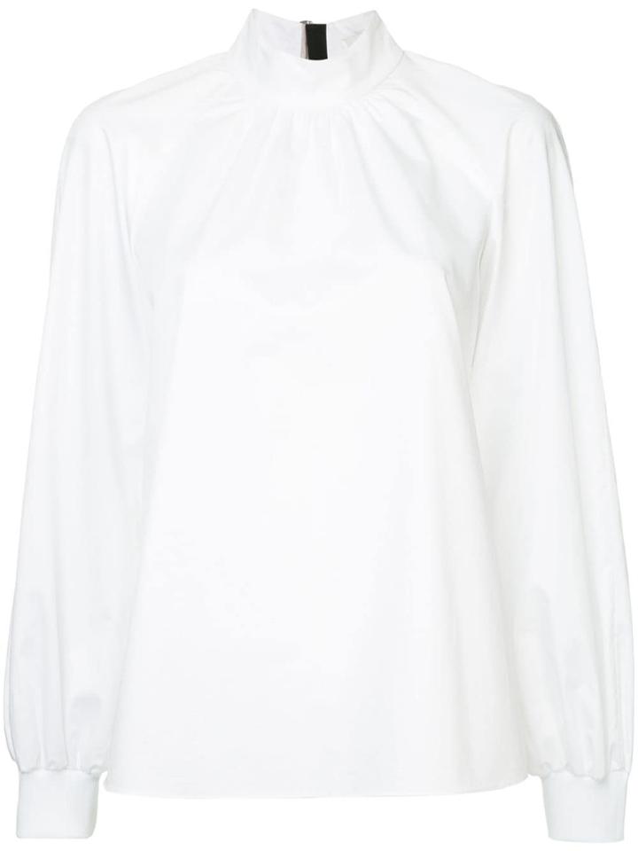 Tibi Poplin Blouse - White