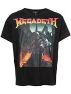 R13 Megadeth Print T-shirt - Black