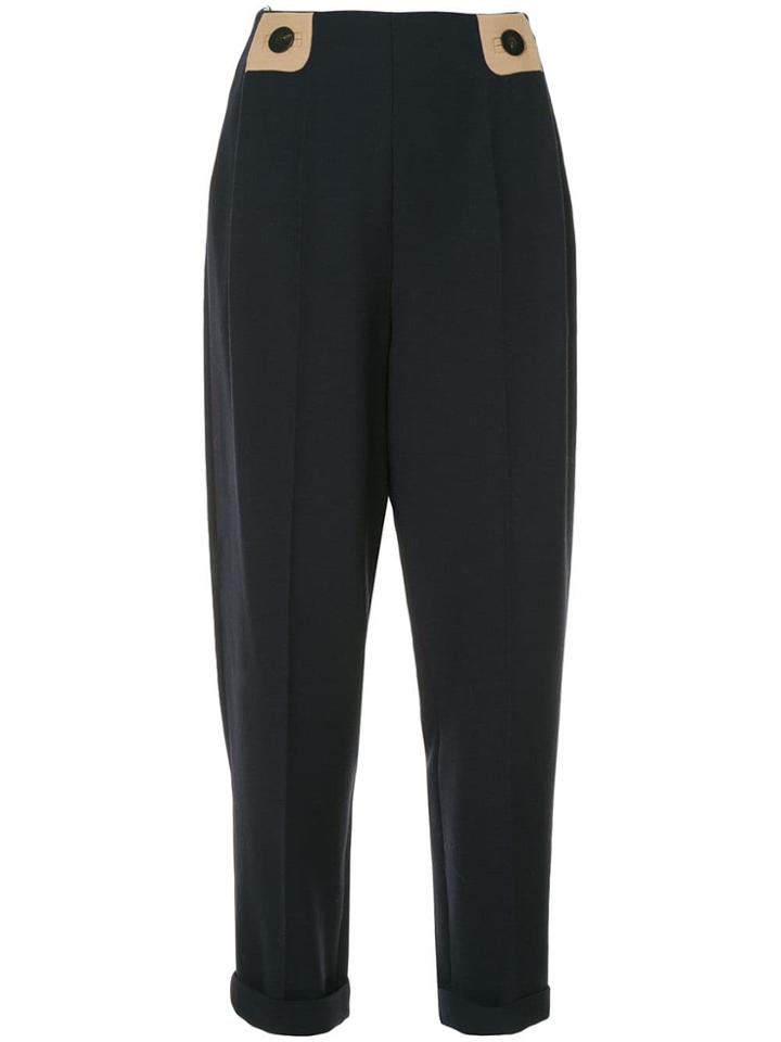 Delpozo Tapered Trousers - Black