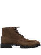Hackett Lace Up Ankle Boots - Brown