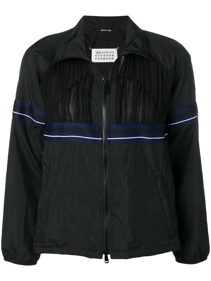 Maison Margiela Stripe Appliqué Jacket - Black