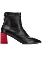 Marsèll Contrast Heel Ankle Boots - Black