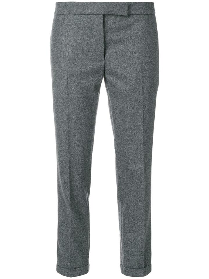 Thom Browne Flannel Lowrise Skinny Trouser - Grey