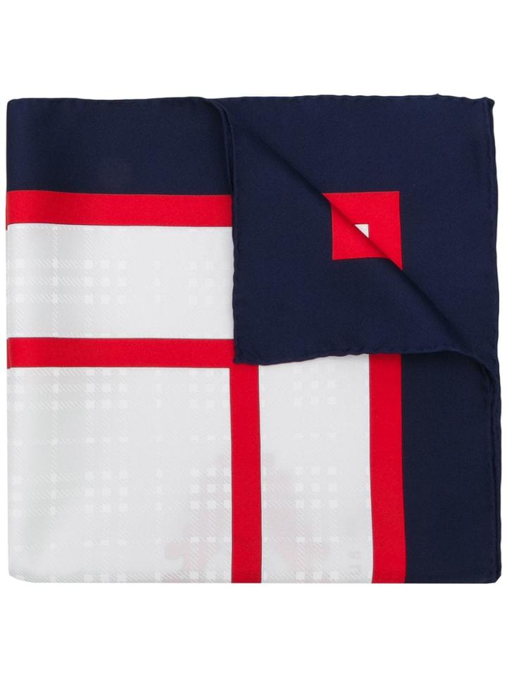 Burberry Society Print Scarf - White