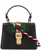 Gucci Sylvie Leather Mini Bag, Women's, Black, Leather