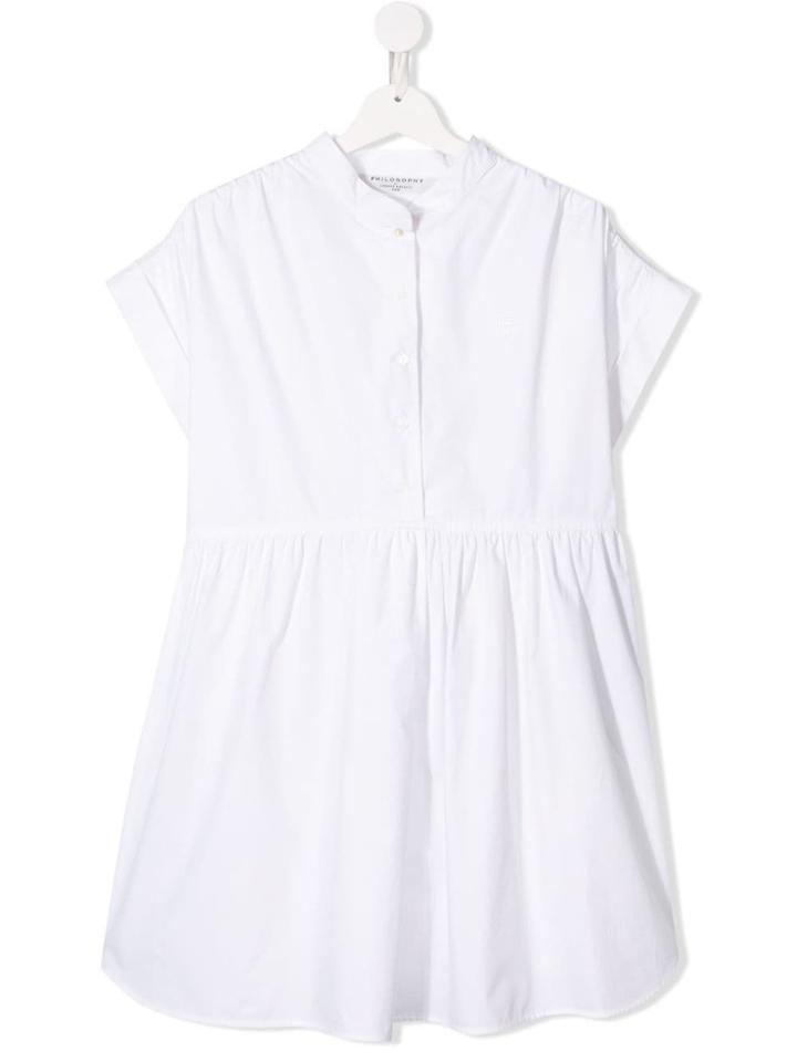Philosophy Di Lorenzo Serafini Kids Flared Shirt Dress - White
