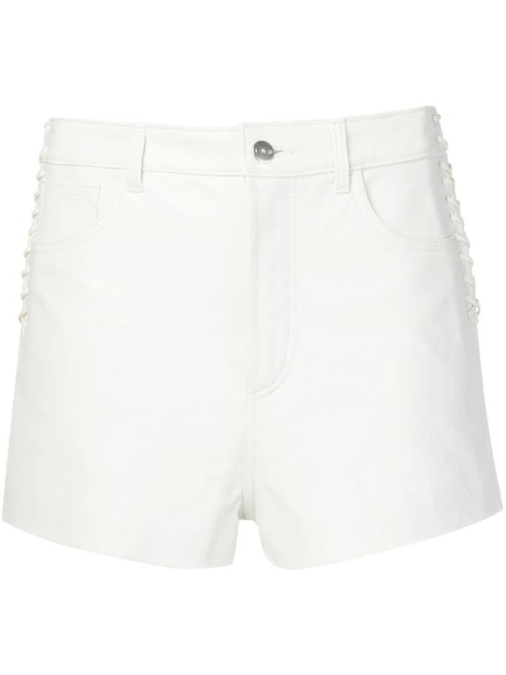 Iro Lace-up Side Shorts - White