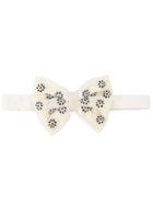 Jupe By Jackie Embellished Bow Tie - White