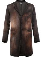 Avant Toi Buttoned Coat, Size: Xl, Brown, Cotton/linen/flax/polyamide/cashmere