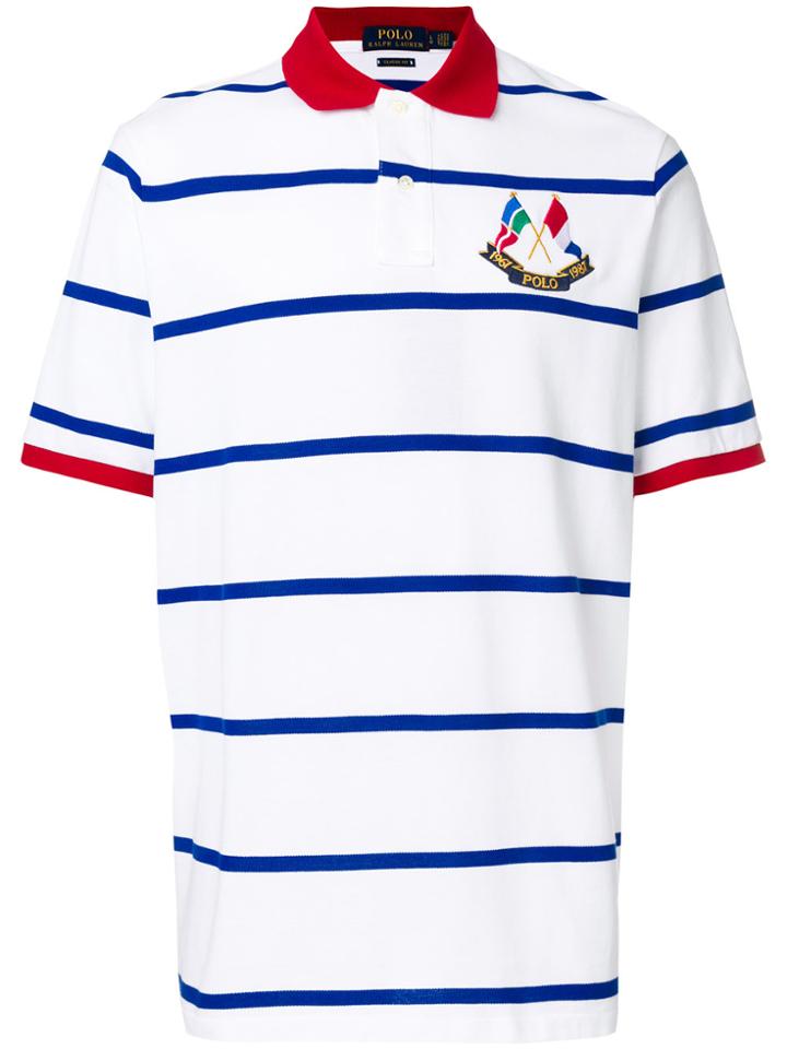 Polo Ralph Lauren Crossed Flags Polo Shirt - White