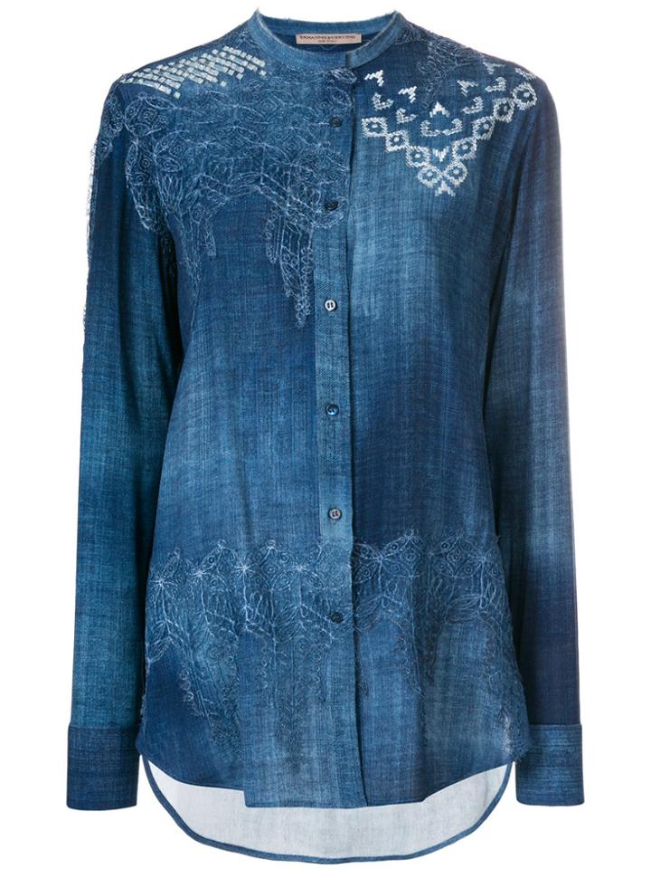 Ermanno Scervino Printed Shirt - Blue