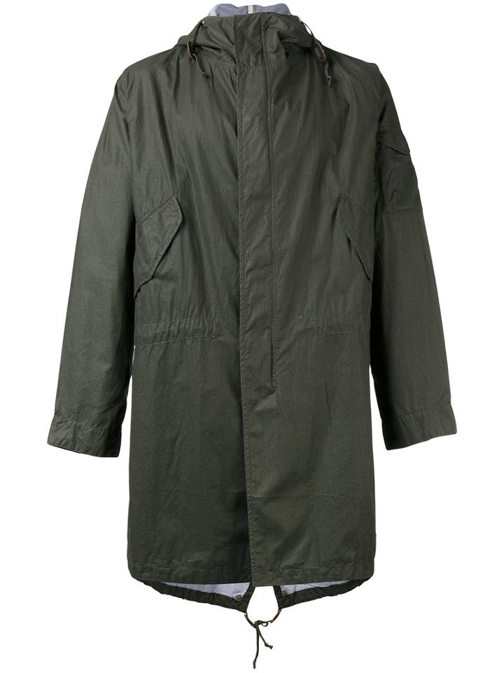 Universal Works Hooded Parka, Men's, Size: Medium, Green, Cotton