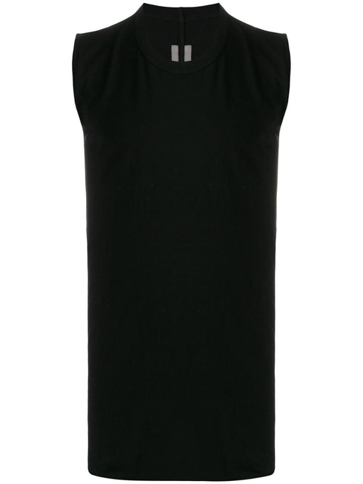 Rick Owens Round-neck Tank Top - Black