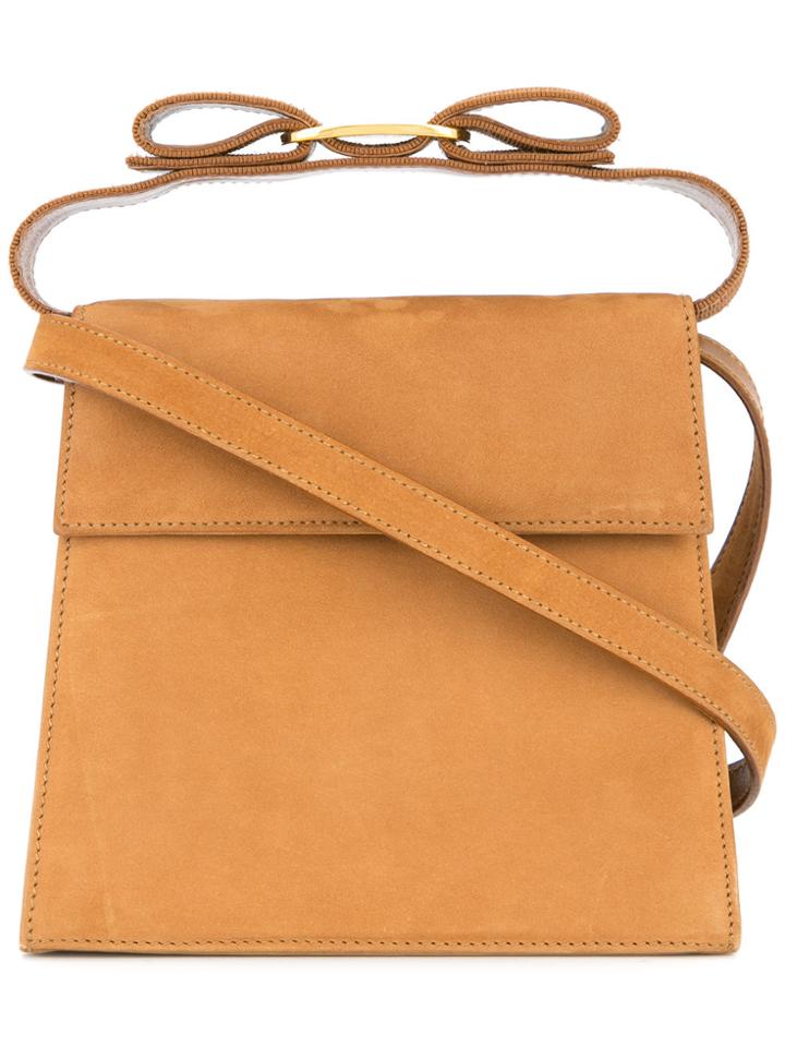 Salvatore Ferragamo Vintage Vara Bow 2way Hand Bag - Brown
