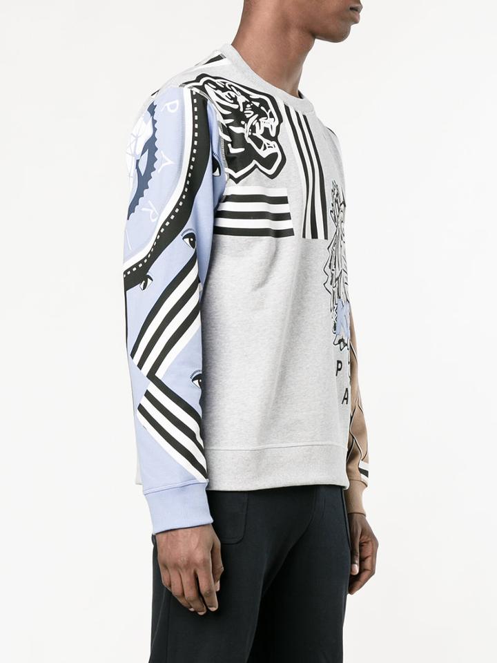 Kenzo - Tiger Print T-shirt - Men - Cotton - L, Grey, Cotton
