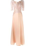 Martha Medeiros Lace Top Gown