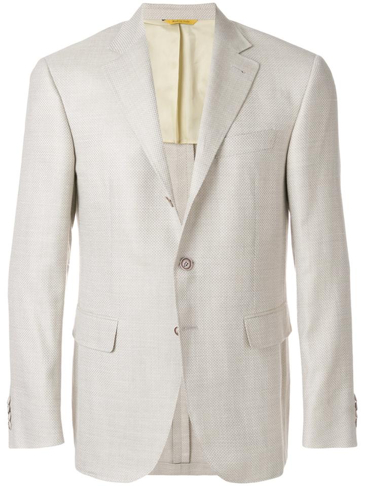 Canali Classic Single-breasted Blazer - Nude & Neutrals