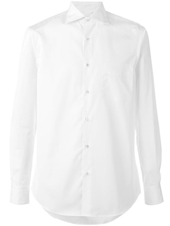 Aspesi Plain Shirt, Men's, Size: 42, White, Cotton