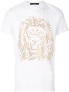 Billionaire Lion Print T-shirt - White