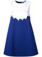 Vivetta Colour Block Hearts Dress, Size: 44, White, Polyester/viscose/cotton/spandex/elastane