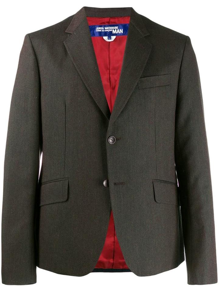 Junya Watanabe Man Plaid Pattern Blazer - Brown