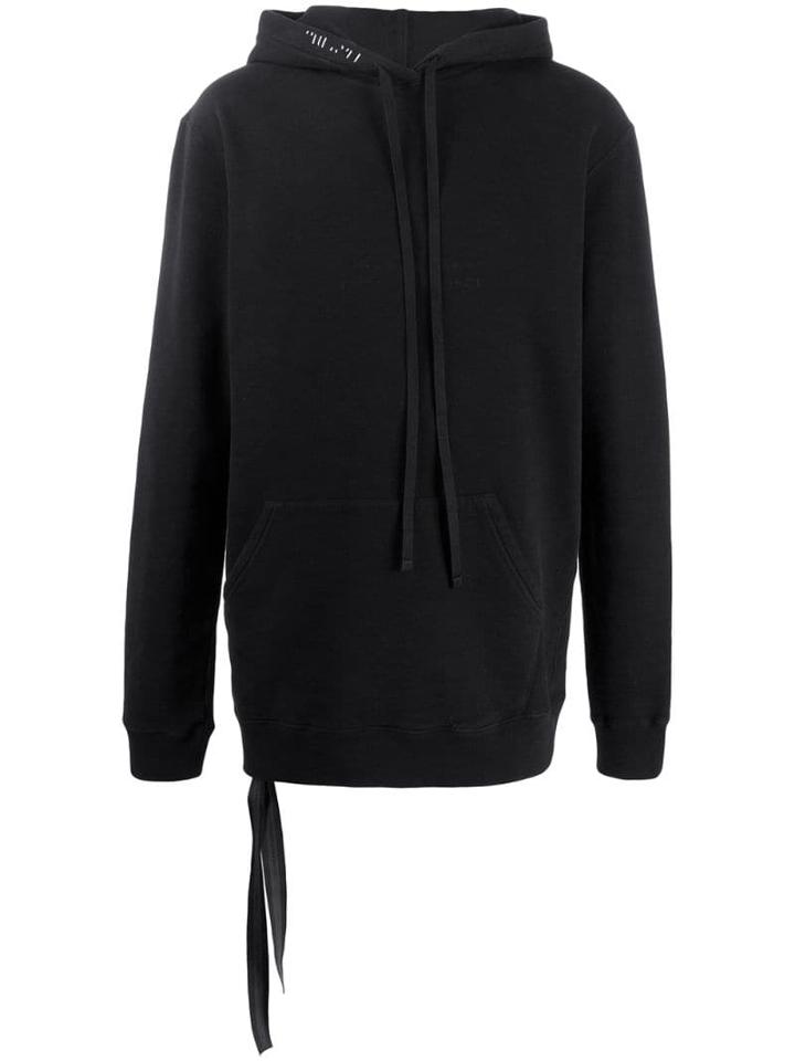 Unravel Project Faded Logo Oversized Hoodie - Black