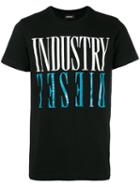 Diesel Industry T-shirt, Men's, Size: Large, Black, Cotton