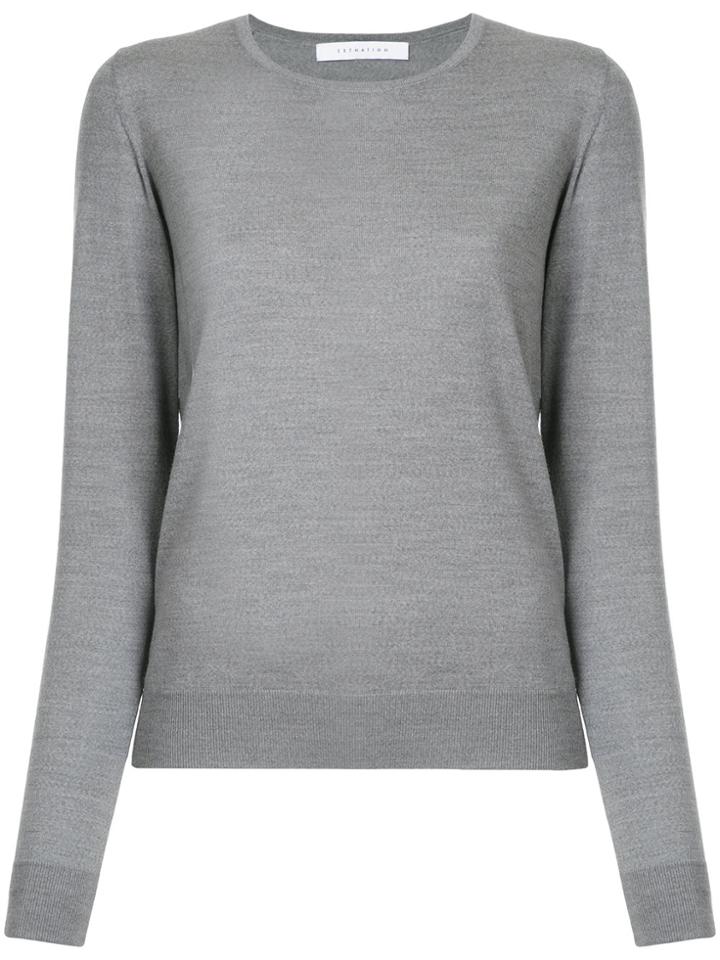 Estnation Crew Neck Jumper - Grey