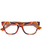 Gucci Eyewear Striped Fantasy Glasses - Multicolour