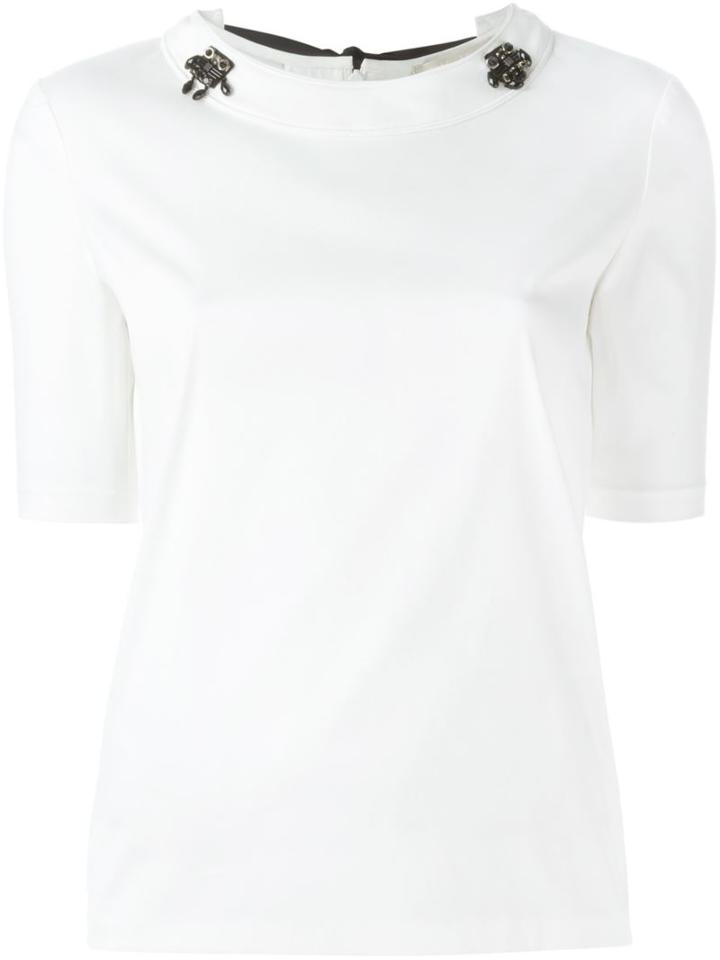 's Max Mara Embellished Neck T-shirt