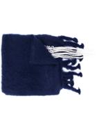 Loewe Extra Long Chunky Knit Scarf - Blue