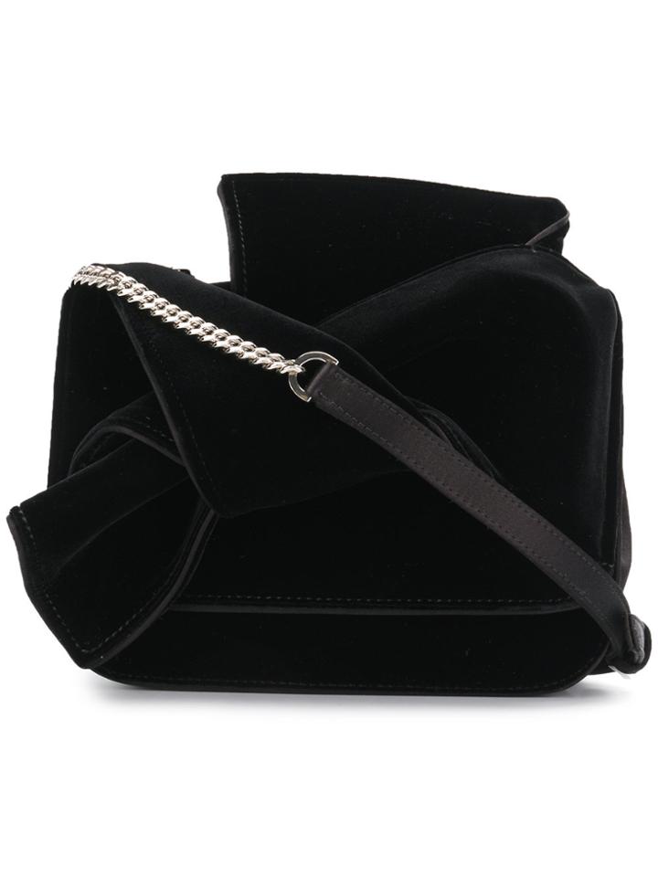 No21 Front Bow Shoulder Bag - Black