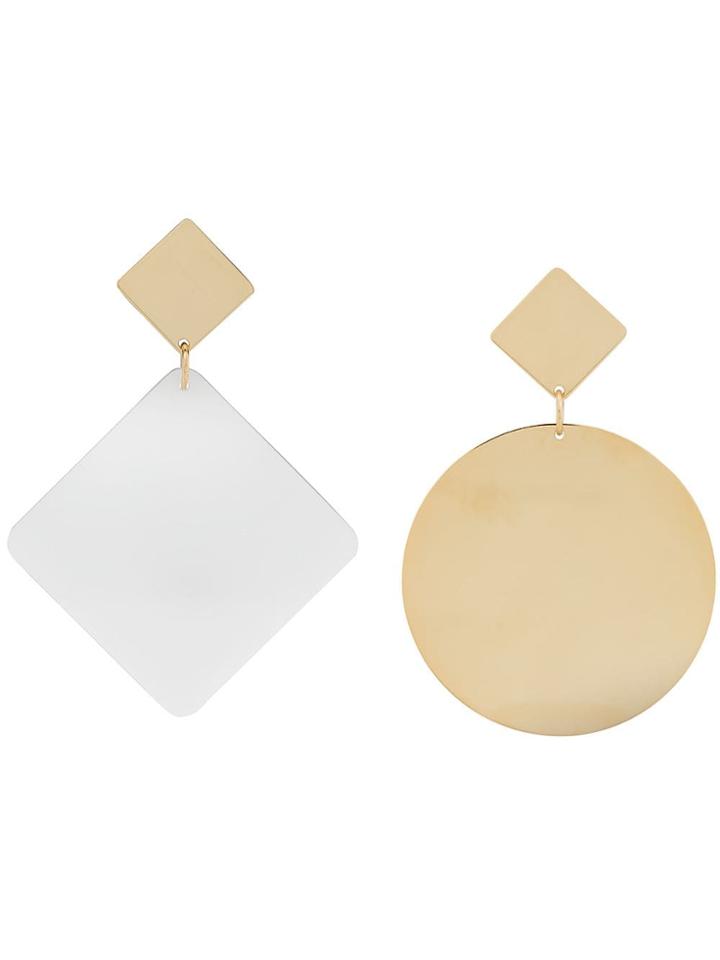 Isabel Marant Étoile Triangle Drop Earrings - White