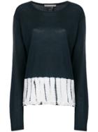 Suzusan Bleached Hem Jumper - Blue