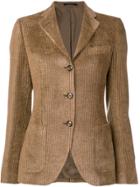 Tagliatore Single-breasted Corduroy Blazer - Nude & Neutrals