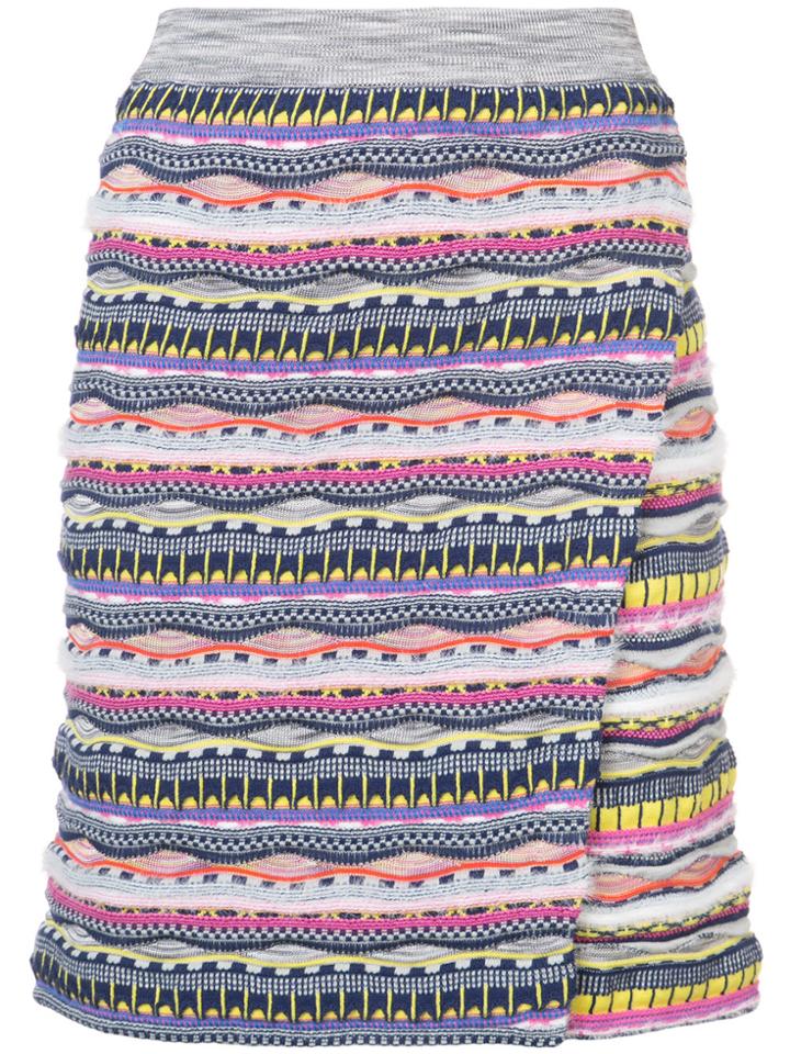 Carven High-waisted Knit Skirt - Multicolour