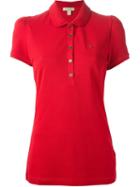 Burberry Brit Classic Polo Shirt, Women's, Size: S, Red, Cotton/spandex/elastane