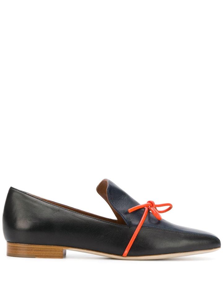 Roksanda X Malone Souliers Two-tone Loafers - Blue