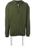 Faith Connexion Lace-up Side Hoodie - Green