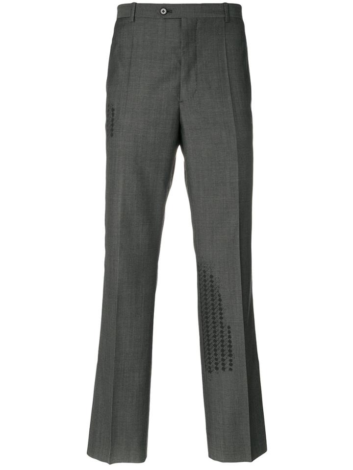 Maison Margiela Printed Straight-leg Trousers - Grey