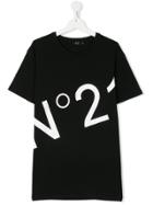 No21 Kids Logo Print T-shirt - Black