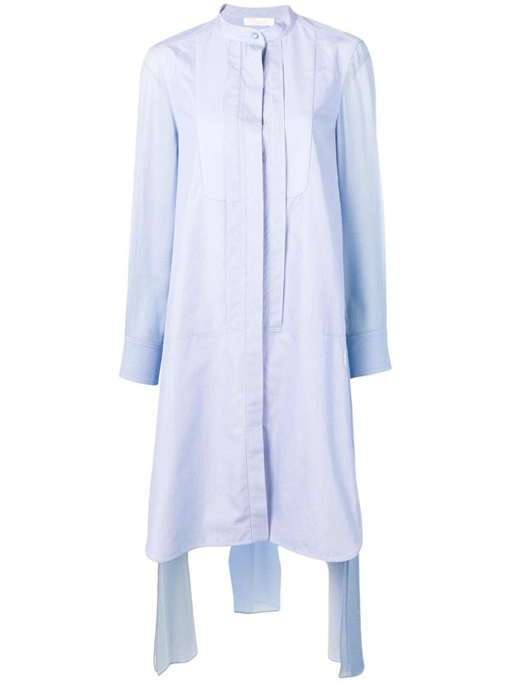 Chloé Asymmetric Hem Dress - Blue