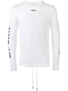 Off-white Logo Print Sweatshirt, Men's, Size: Large, White, Cotton