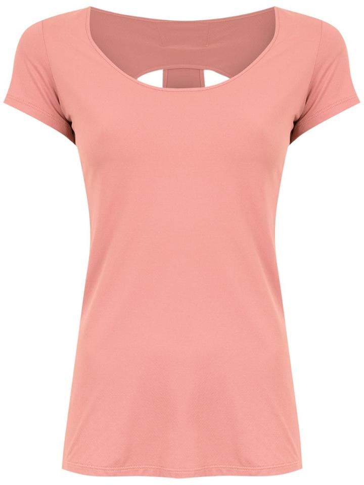 Track & Field Top With Cut Details - Pink & Purple