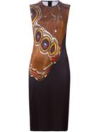 Givenchy Butterfly Print Dress, Women's, Size: Medium, Black, Viscose