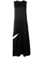 Maison Margiela Side Split Maxi Dress - Black